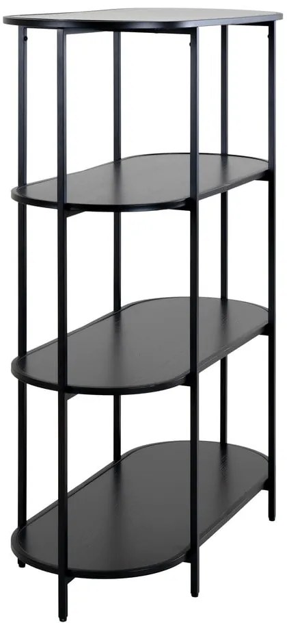 Fekete könyvespolc 36x111 cm Vita - House Nordic