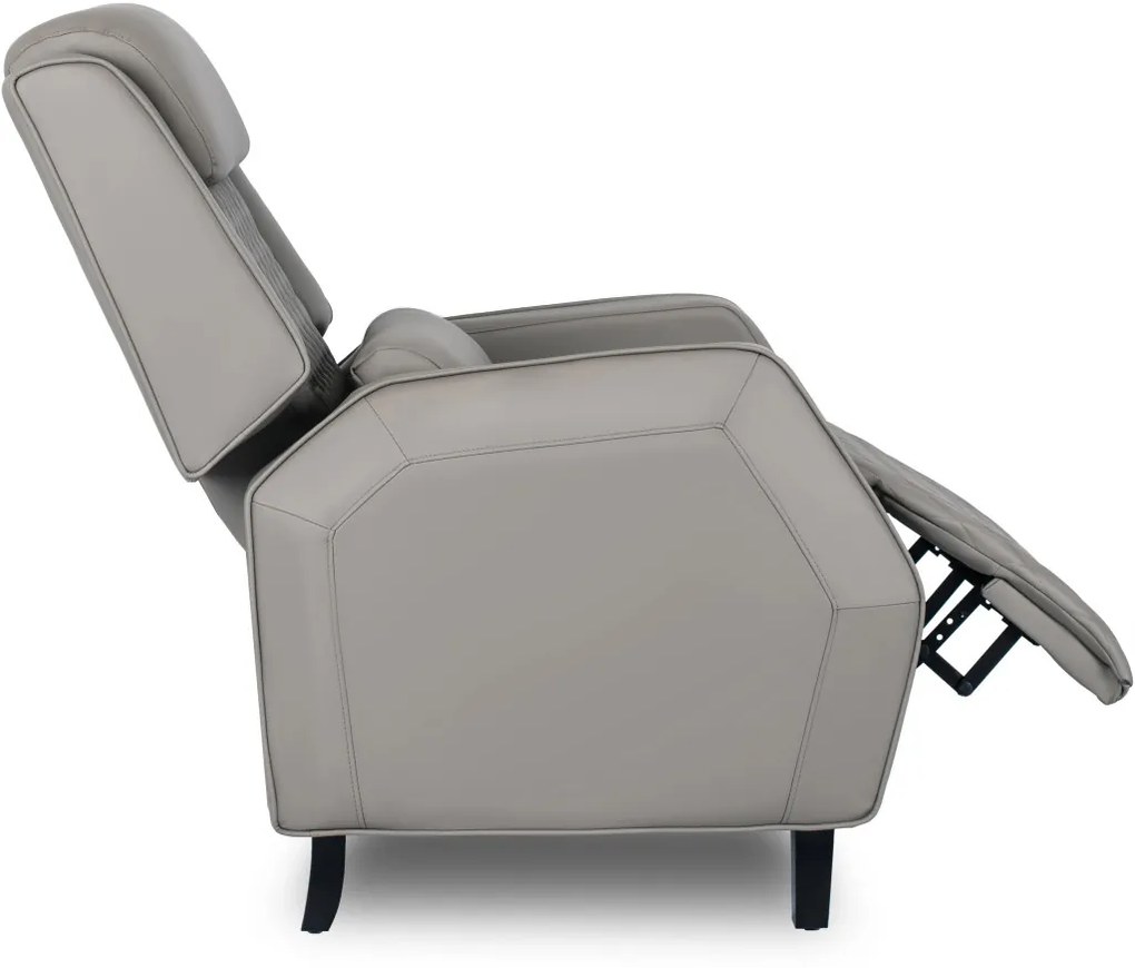 Elegáns Dönthető Relaxfotel Szürke Eco-bőr Kárpittal. VIPER