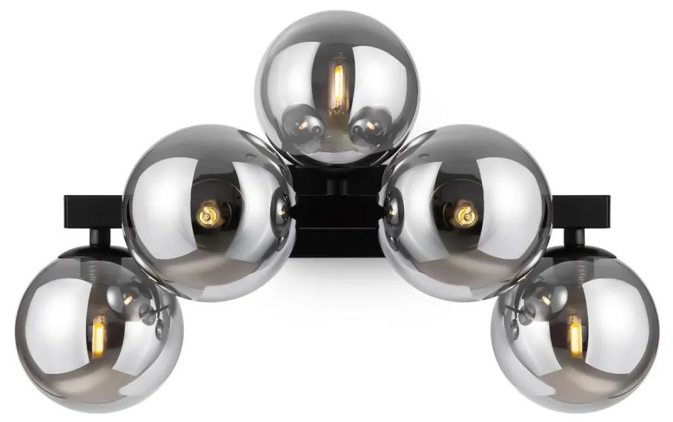 Maytoni MOD547WL-05B - Fali lámpa DALLAS 5xG9/28W/230V fekete