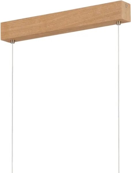 Eglo 39344 - kábeles LED függeszték CLIMENE LED/17W/230V + LED/4,2W tölgy
