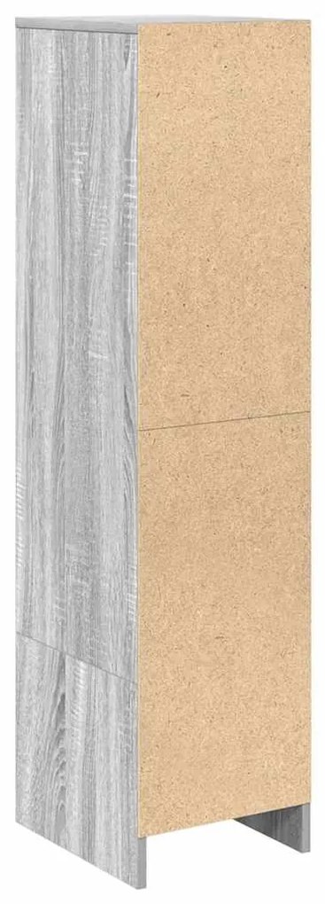 szürke sonoma szerelt fa magasszekrény 29,5x34x119,5 cm
