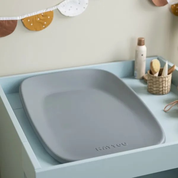 Nattou - Pelenkázó alátét SOFTY 50x70 cm szürke