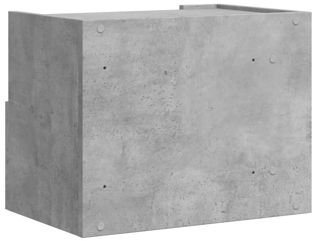 2 db betonszürke falra szerelhető éjjeliszekrény 45x30x35 cm