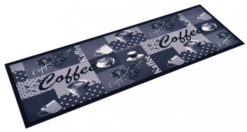 Coffee blue&quot; mintájú mosható konyhaszőnyeg 60 x 180 cm&quot;