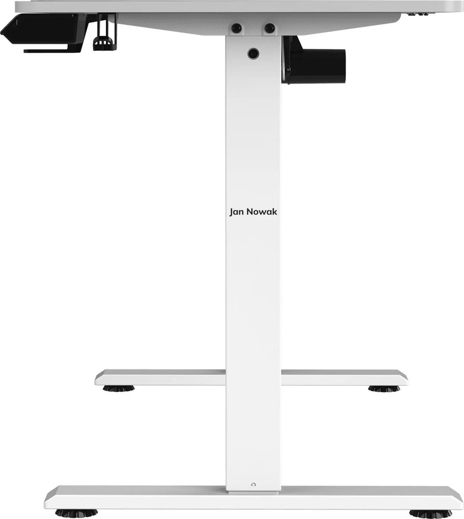 Elektromosan magasságállítható íróasztal, fehér, 1100x720x600 mm: EGON
