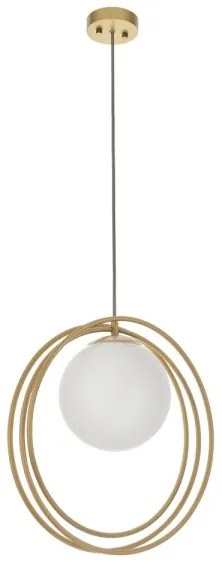 Endon 92488 - EMILIO kábeles függőlámpa 1xE27/10W/230V arany/fehér