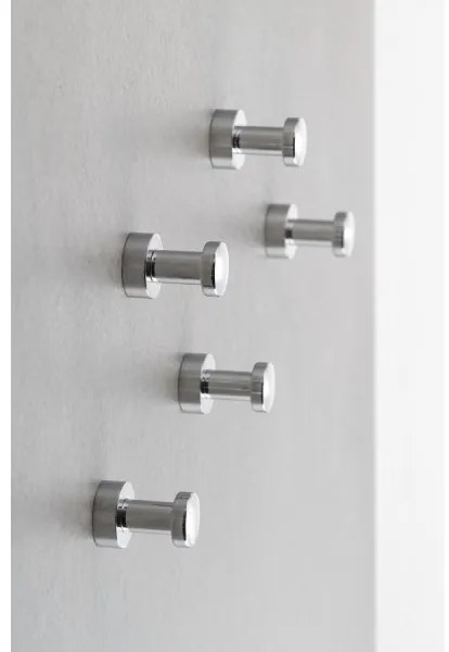 Aqualine - 5 db SAMBA fali kampó, fényes króm kivitel