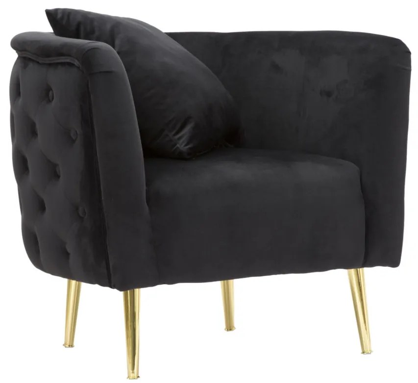 Fotel bucarest fekete 76x74x71cm