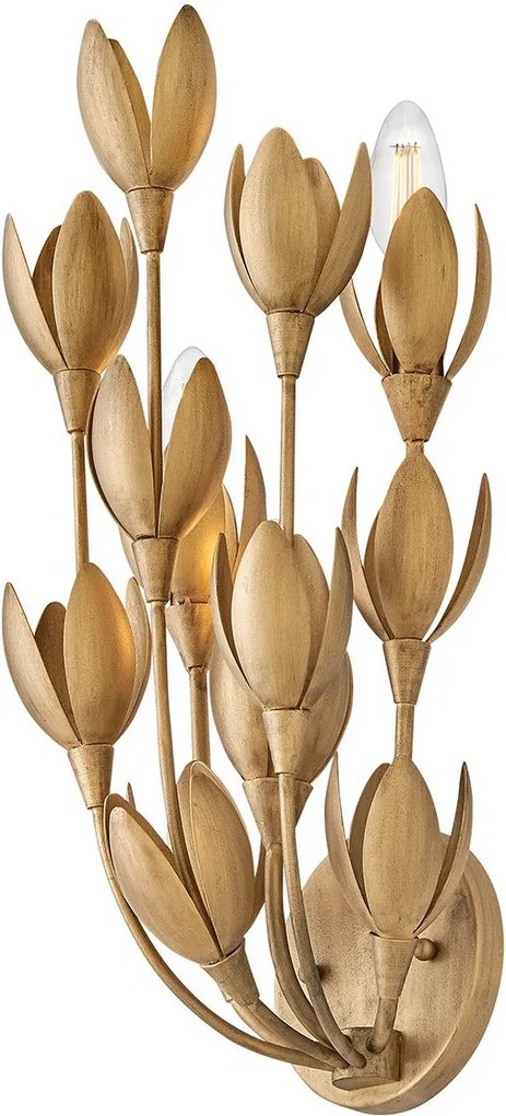 Quintiesse klasszikus fali lámpa flora arany elsqn-flora-3w-gd