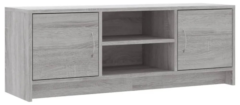 szürke sonoma színű szerelt fa TV-szekrény 102x30x37,5 cm