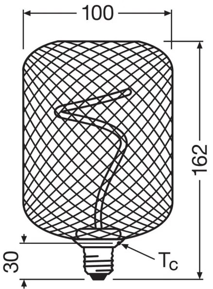 LED Dimmelhető izzó DECOR FILAMENT E27/3,5W/230V 1800K arany - Osram