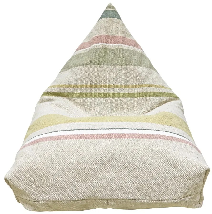 Krémszínű gyerek babzsák Cleo Multi Stripe – Lorena Canals