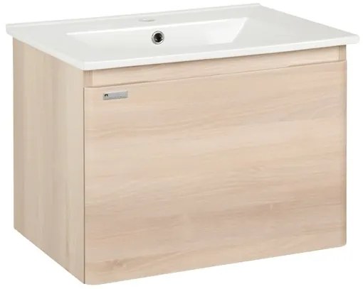 Naturel Ancona Fürdőszobaszekrény mosdóval 60x45x46 cm akác ANCONA260DV