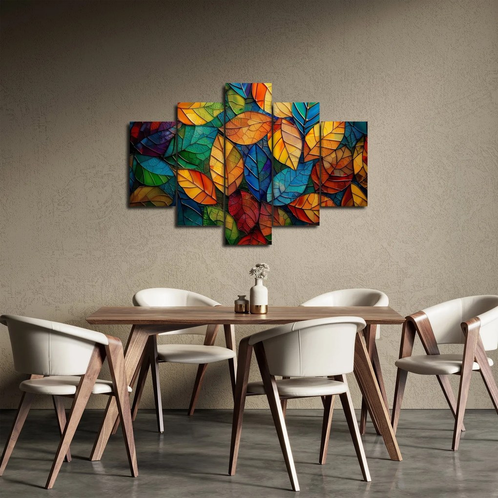 Kép - Levélmozaik (150x105 cm)