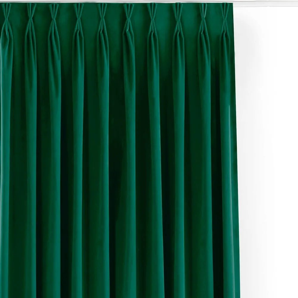 Zöld bársony dimout (részleges sötétítő) függöny 140x250 cm Velto – Filumi