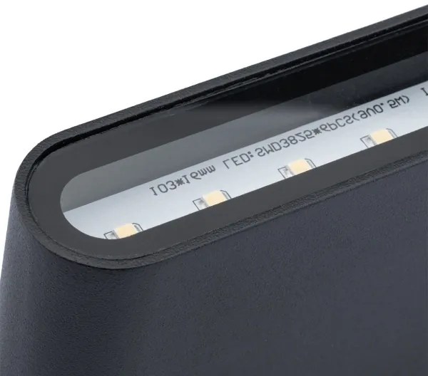 LED Kültéri fali lámpa FLOW LED/6W/230V IP54 fekete