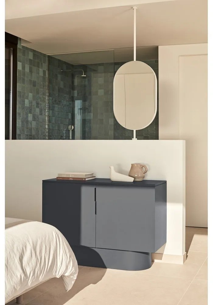 Antracitszürke szekrény 110x80 cm Totem – Teulat