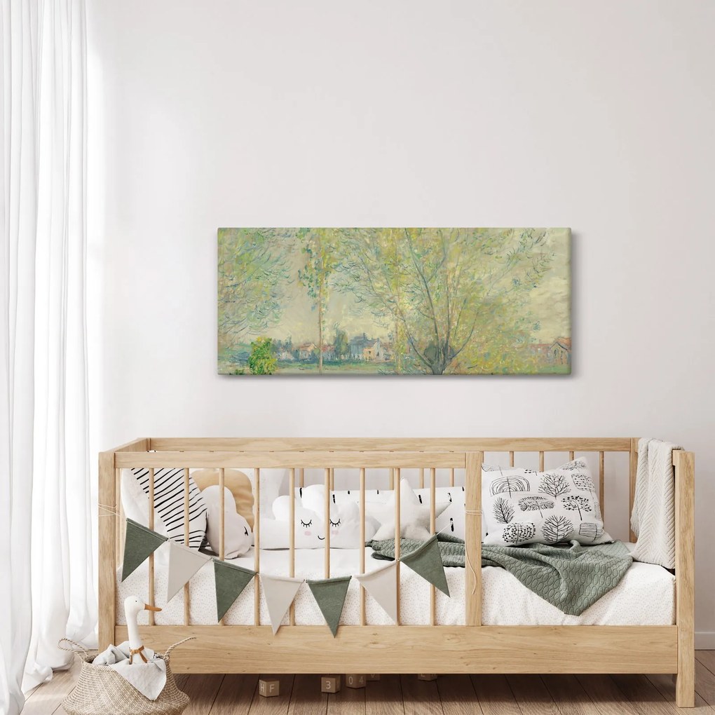 Kép - Claude Monet, The Willows, reprodukciók (120x50 cm)