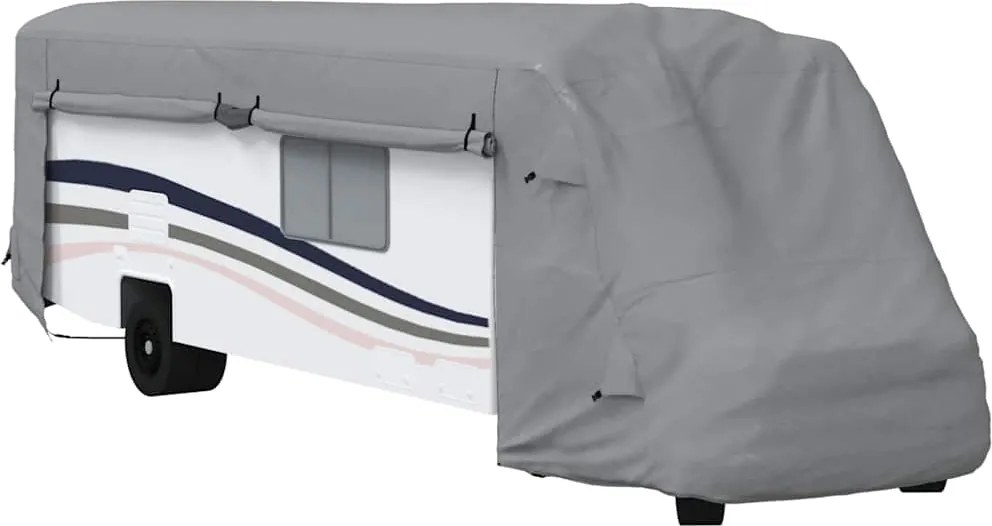 vidaXL lakóautó huzatok szürke 870x235x275 cm nem szőtt szövet