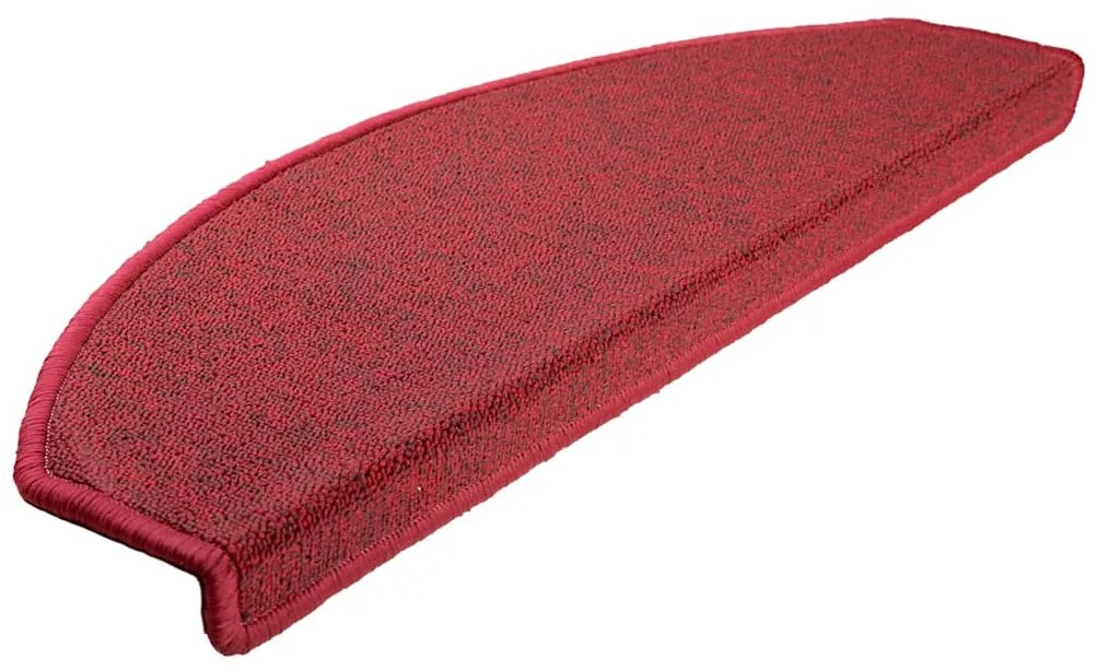 30 db bordeaux piros lépcsőszőnyeg 65x24x4 cm