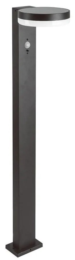 LED Napelemes lámpa érzékelővel LED/2W/3,7V IP54 3000K kerek fekete