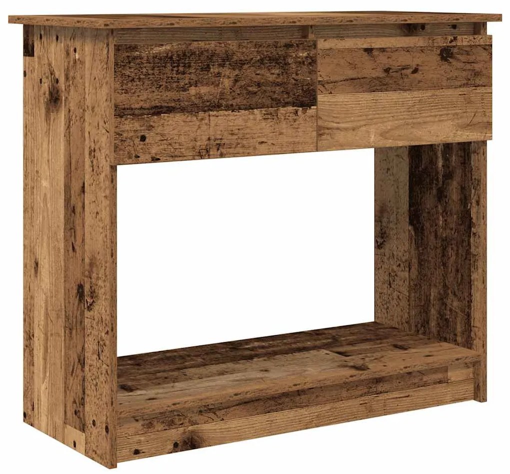 antik fa konzolasztal fiókokkal 85,5x38,5x74,5 cm