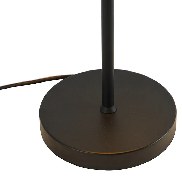 Retro asztali lámpa fekete arannyal - Magnax