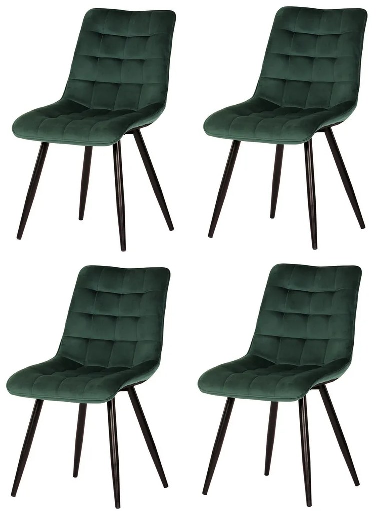 Étkezőszék garnitúra CT-384 GRN4, 4 db