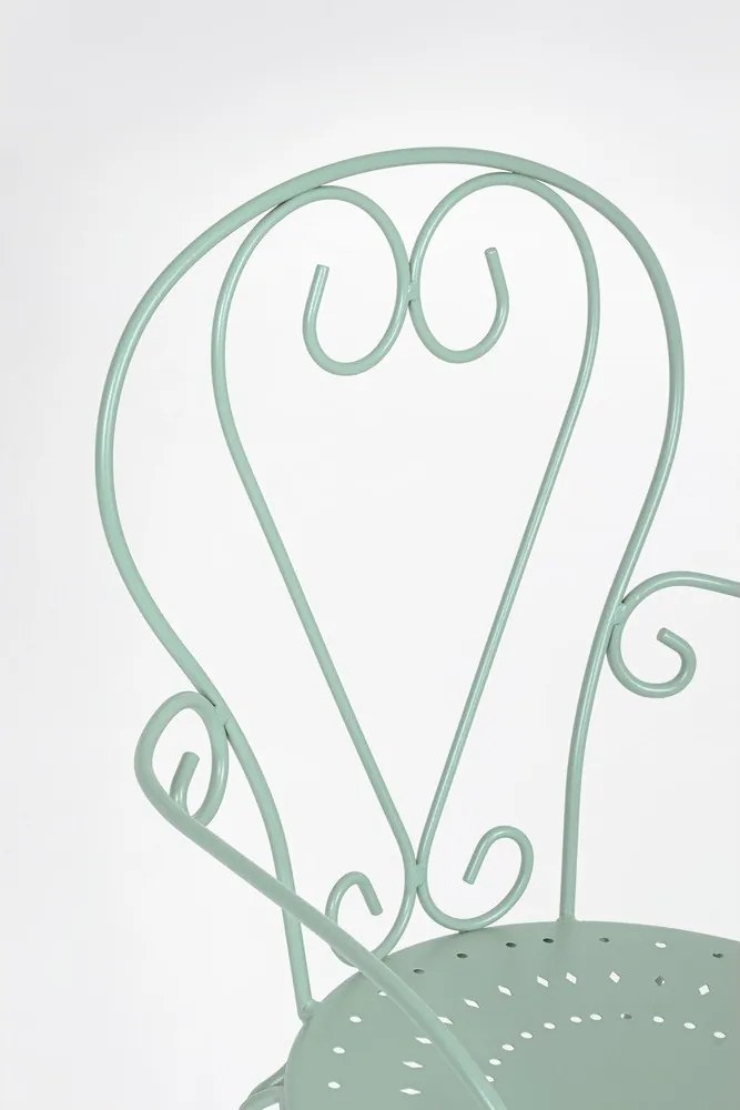 Mentazöld fém kerti szék Etienne – Bizzotto