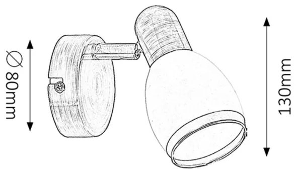 Rabalux 5970 - Spotlámpa ELITE E14/40W