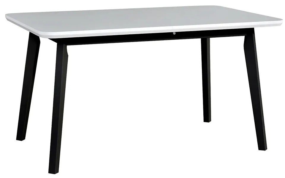 Asztal Harry 80 x 140+180 VII (fehér) (fekete). 1059237