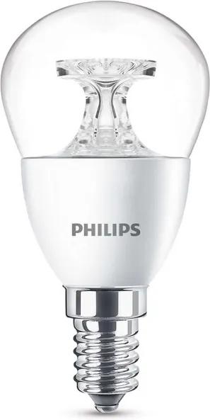 PHILIPS  45481702 LED Gömb E14 5,5W áttetszõ meleg fehér - (PH45481702)