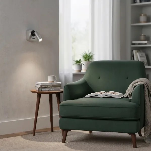 Ideal Lux - LED Fali spotlámpa BEAN LED/3W/230V CRI 90 fényezett króm