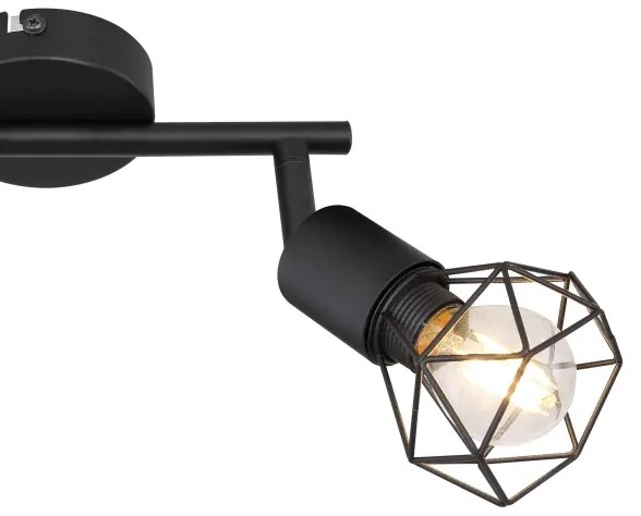 Globo - LED Spotlámpa XARA 2xE14/6W/230V fekete