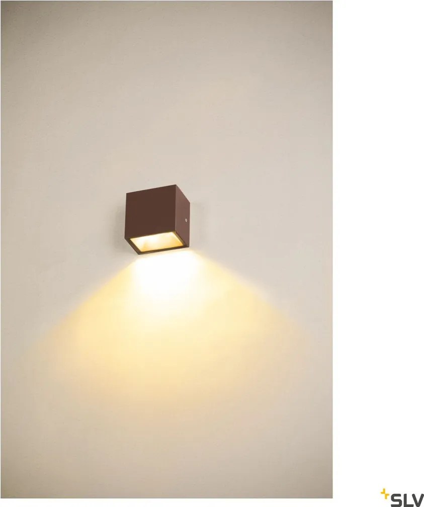 SLV 1005150 SITRA Modern Kültéri Fali Lámpa Rozsdás LED IP44