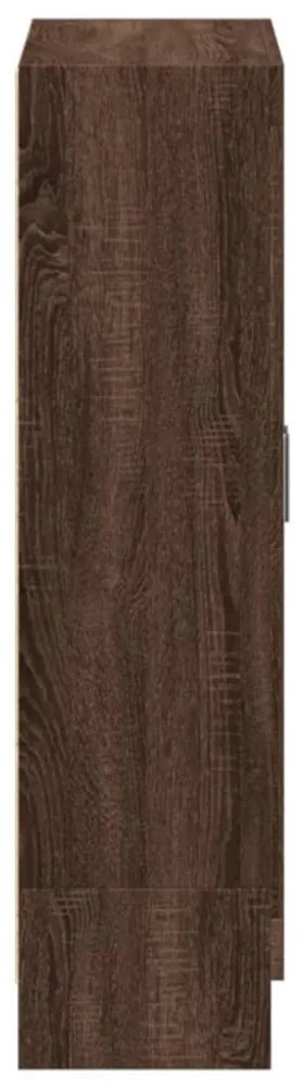 barna tölgy színű szerelt fa könyvszekrény 82,5 x 30,5 x 115 cm