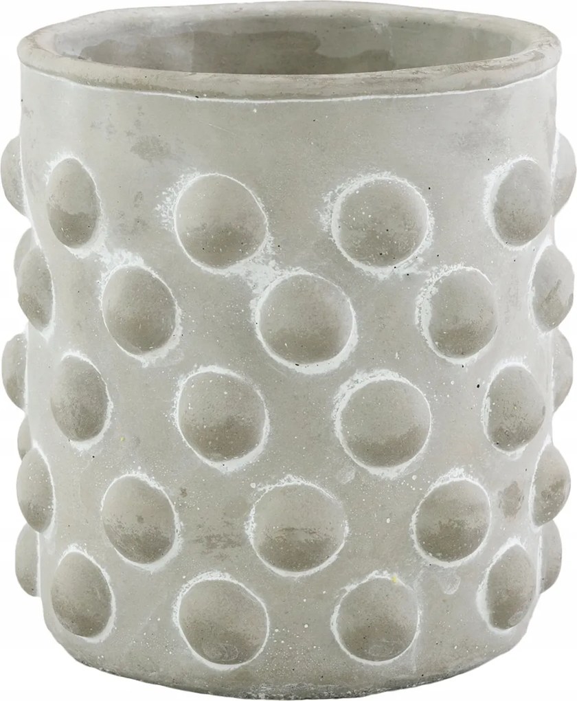 Knop Virágtartó beton szürke átm. 13cm