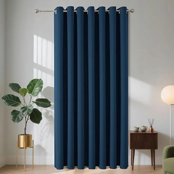 Sötétítő függöny sötétkék 140x240 cm Kész