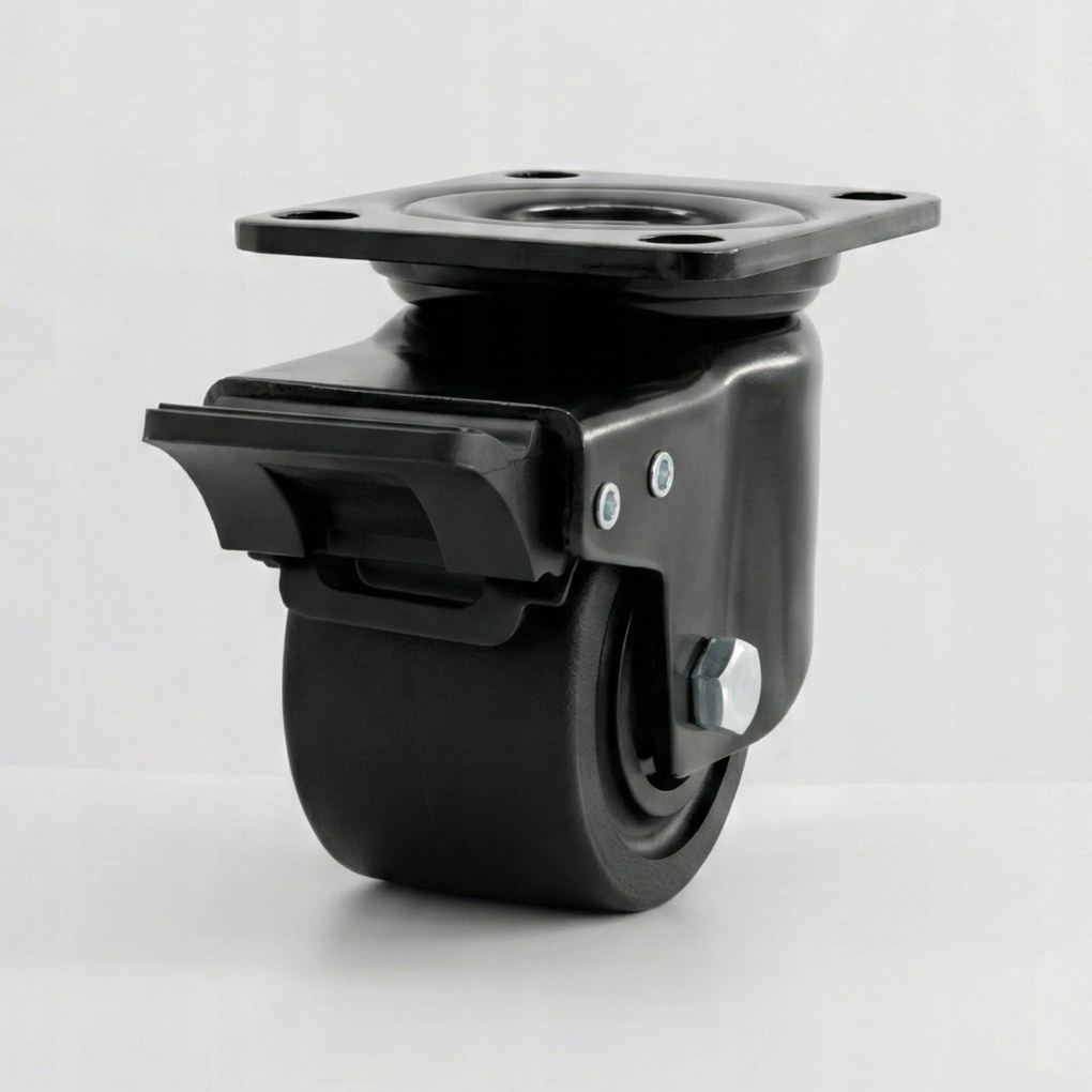 75mm-es Forgókerék Fékkel Nagy Teherbírású 2600KG Erős 1db PA66 Rs