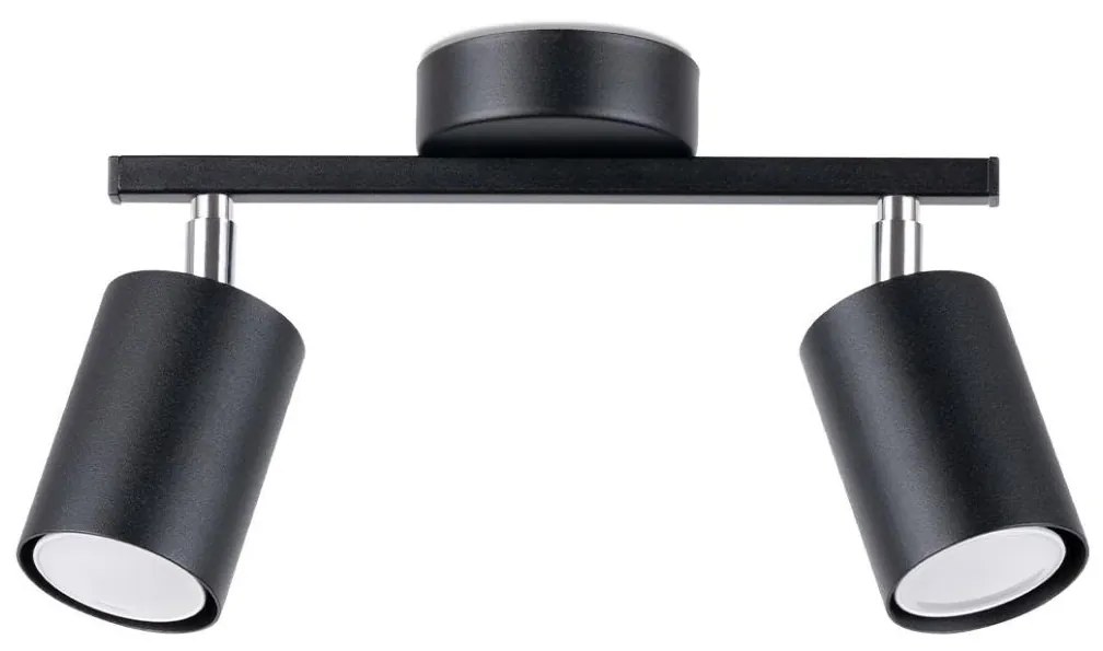 Sollux SL.1127 - Spotlámpa LEMMI 2xGU10/40W/230V fekete