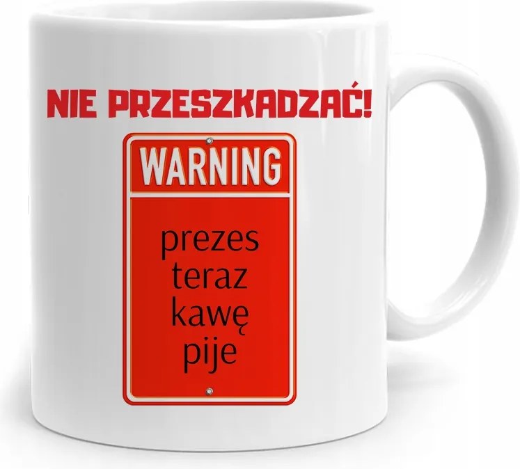 Az Elnök-vezérigazgató Számára A Bögre Ne Zavarjon! fényképes nyomattal