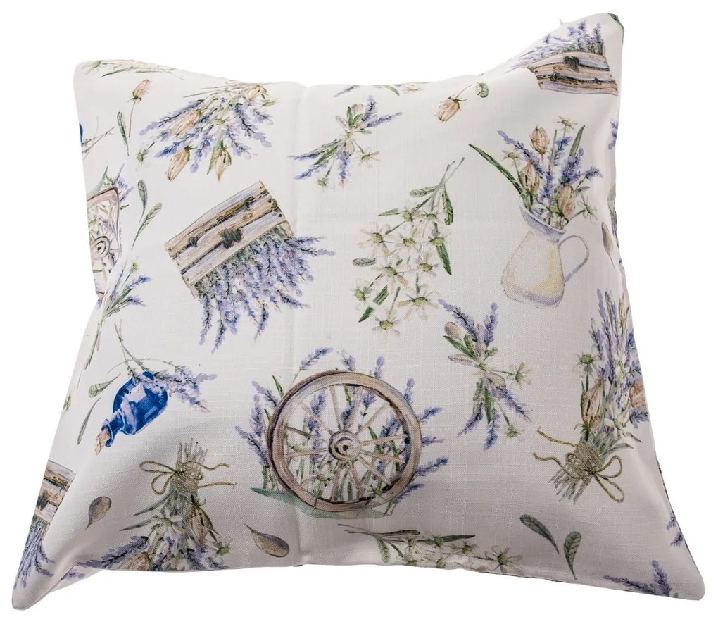 Levendula vízálló párnahuzat, 40 x 40 cm