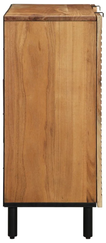 Oldalszekrény 90x33x75 cm Tömör akácfából