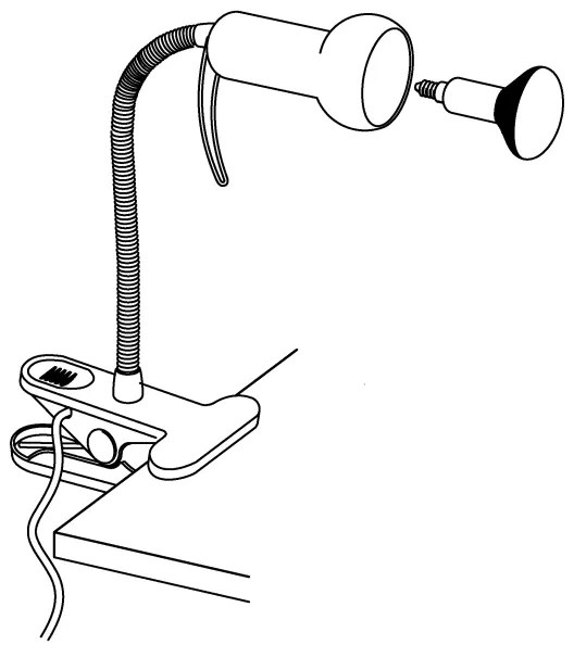 Eglo 81265 - csíptetős lámpa FABIO 1xE14/40W/230V