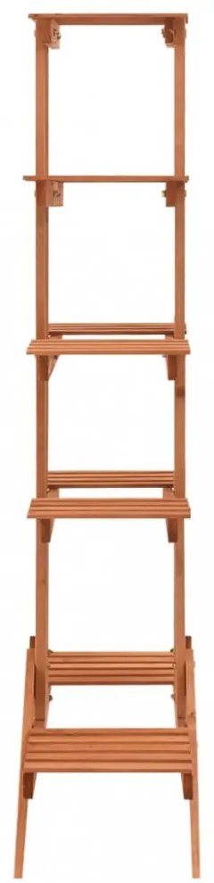 tömör fenyőfa virágtartó állvány 83 x 25 x 132 cm