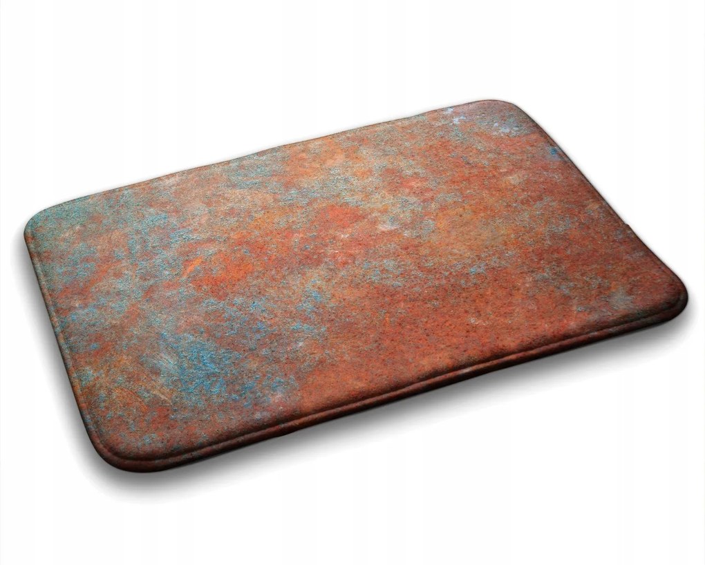 Divatos nedvszívó fürdőszoba szőnyeg loft rozsda 90x60