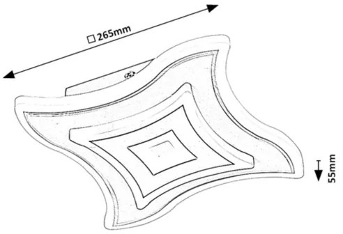 Rabalux 6958 - LED mennyezeti lámpatest TANELI LED/20W/230V 3000/4000/6000K