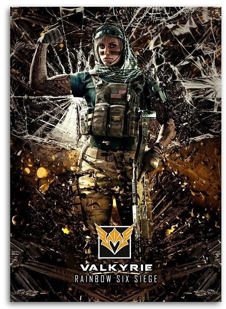 Gario Vászonkép Narancssárga karakter játszik Rainbow Six Siege - SyanArt Méret: 80 x 120 cm