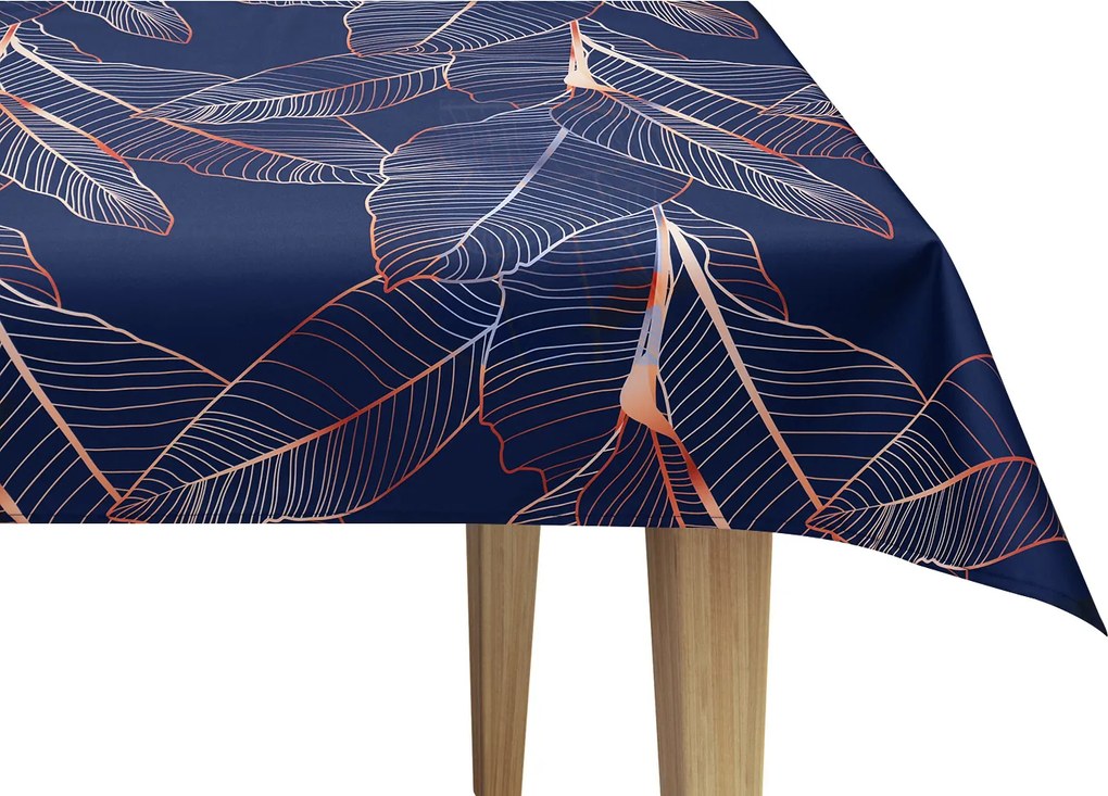 Abrosz Foltálló 140X220 Mintás Réz Sötétkék