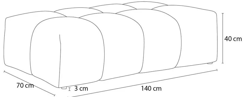 Zöld buklé lábtartó Everest – Bobochic Paris